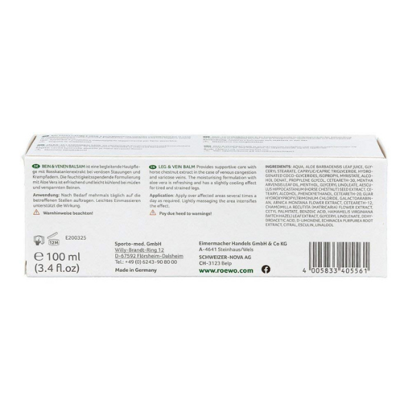 Röwo Leg & Vein Cream 100 ml